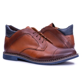 Iguana Botas marrones para hombre calentadas con fieltro informal Hakuro marrón 6