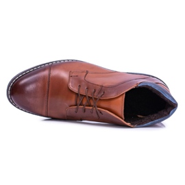 Iguana Botas marrones para hombre calentadas con fieltro informal Hakuro marrón 4