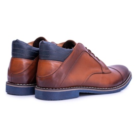 Iguana Botas marrones para hombre calentadas con fieltro informal Hakuro marrón 2