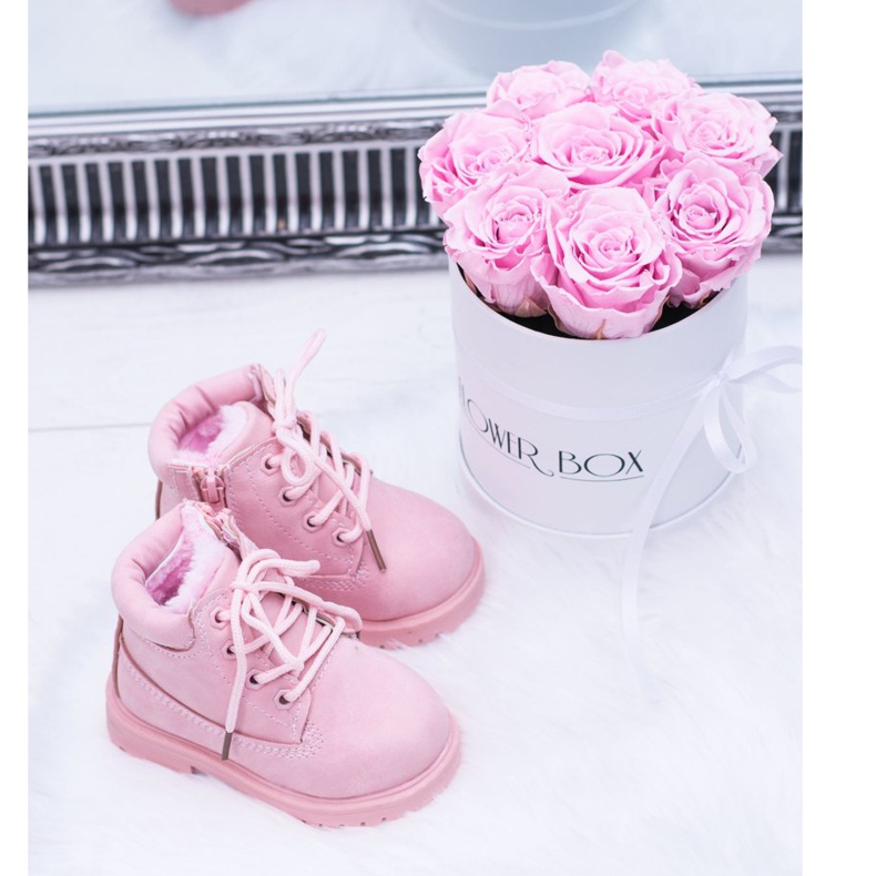 FRROCK Botas Trappers Infantiles Aisladas Polvo Rosa Dexter 1