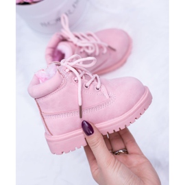 FRROCK Botas Trappers Infantiles Aisladas Polvo Rosa Dexter 2