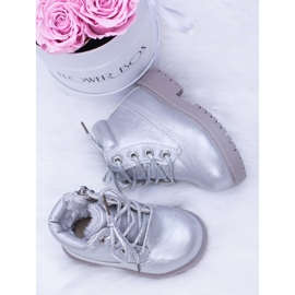 FRROCK Botas Dexter Trappers con aislamiento plateado para niños plata 1