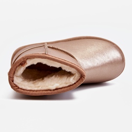 FRROCK Botas de nieve cálidas para niños color champán Scooby rosado 3
