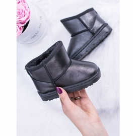 FRROCK Botas de nieve para niños Warm Black Scooby negro 3