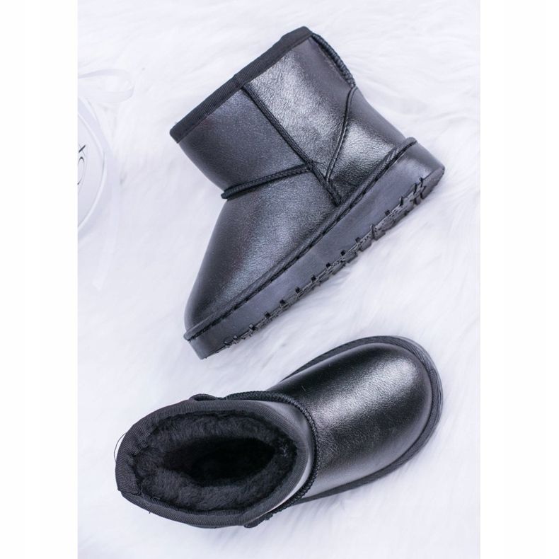 FRROCK Botas de nieve para niños Warm Black Scooby negro 1