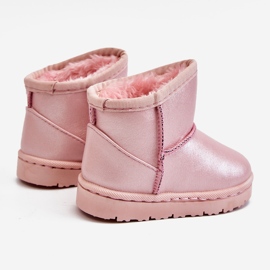 FRROCK Botas de nieve rosadas de Scooby para niños cálidos rosado rosado 3