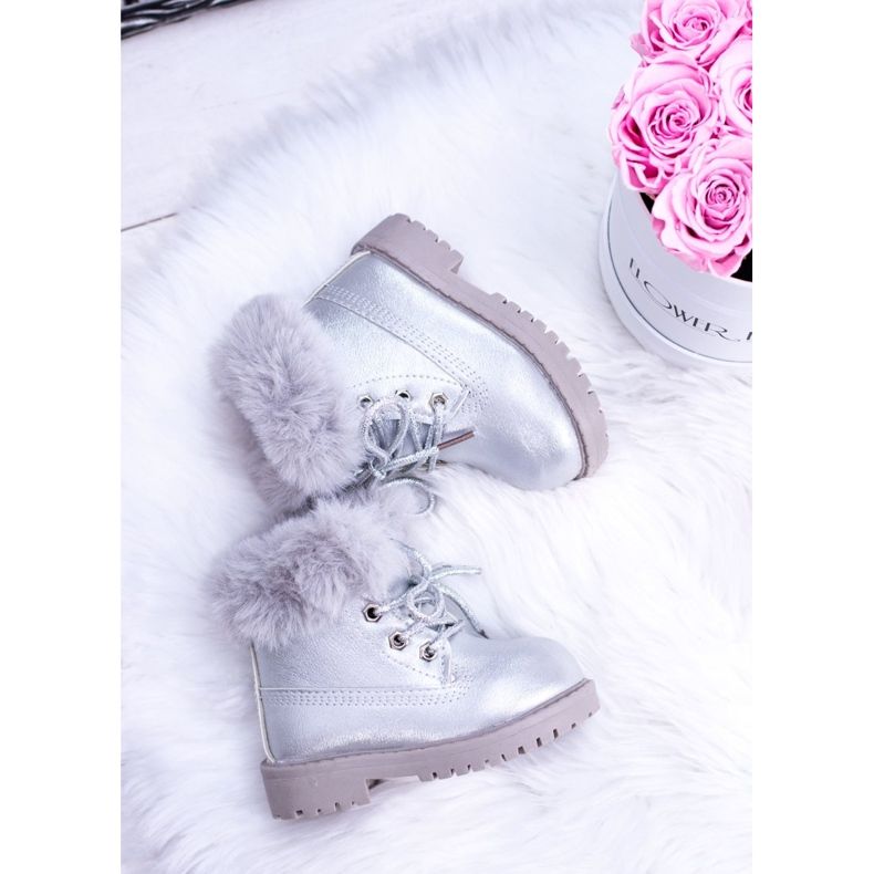 BM Botas Infantiles Silver Warm Trappers Fobos plata plata 1 BM Botas Infantiles Silver Warm Trappers Fobos plata plata 1