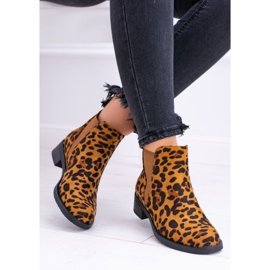 Botas de mujer con estampado de leopardo Midas Jodhpur boots marrón 1 Botas de mujer con estampado de leopardo Midas Jodhpur boots marrón 1