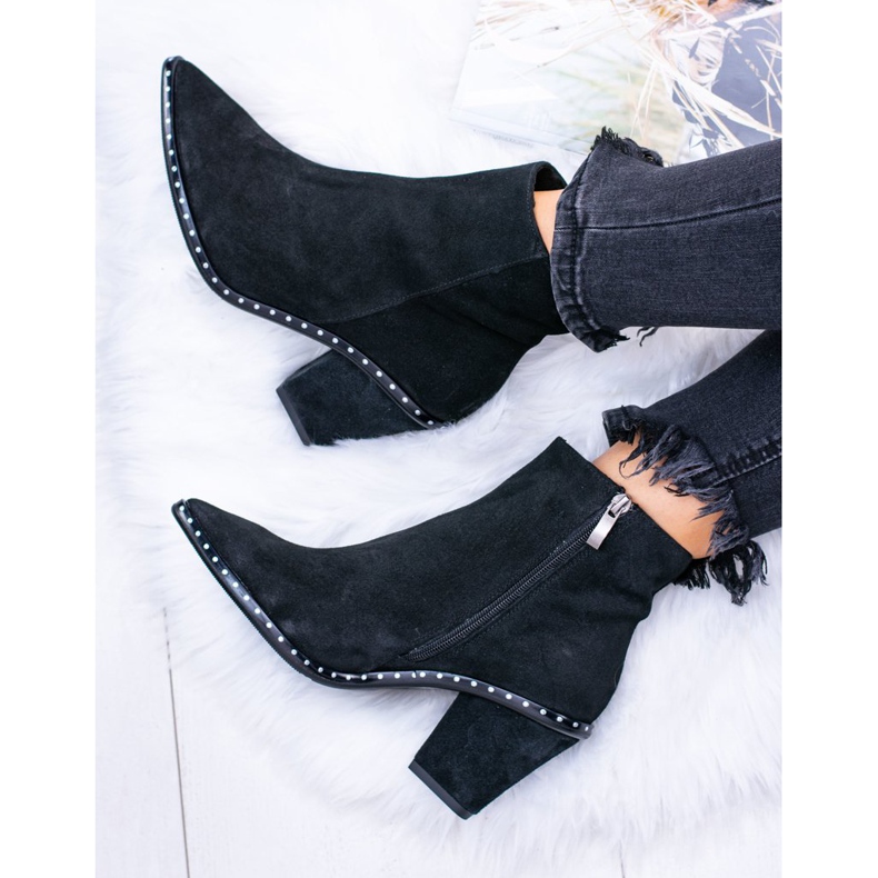 Deoni Botas de Cuero para Mujer con Cremallera Negro Sonoma 2