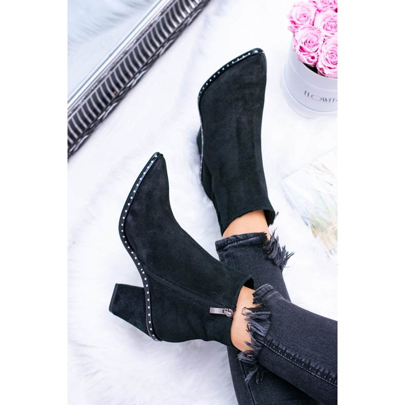 Deoni Botas de Cuero para Mujer con Cremallera Negro Sonoma 1