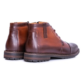 Joker Botas de hombre Botas de cuero polaco Cognac Testo marrón 2 Joker Botas de hombre Botas de cuero polaco Cognac Testo marrón 2