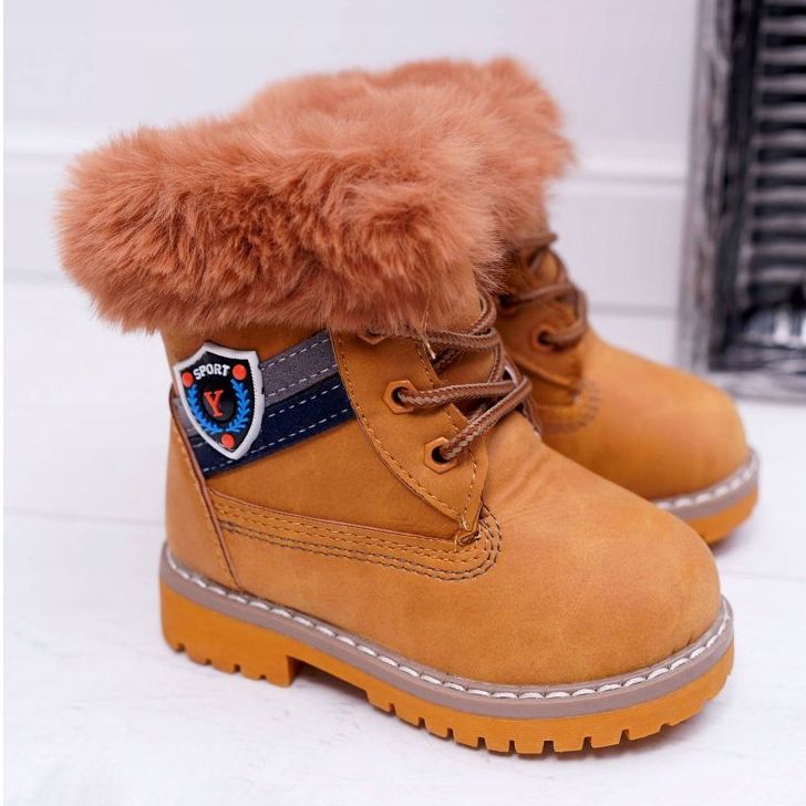 Botas Niño Niño Piel Camel Cobi marrón 2