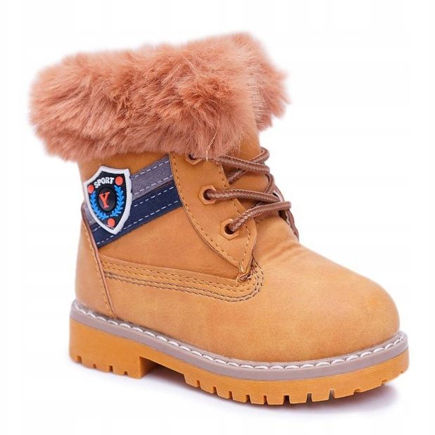 Botas Niño Niño Piel Camel Cobi marrón 1