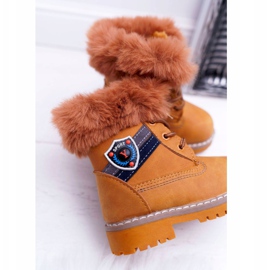 Botas Niño Niño Piel Camel Cobi marrón 3