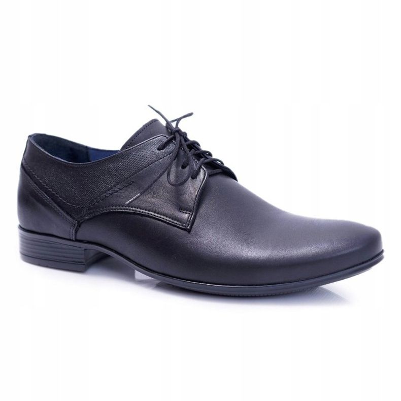 Nikopol 1622 Zapatos formales de cuero negro para hombre 1
