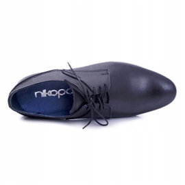 Nikopol 1622 Zapatos formales de cuero negro para hombre 3