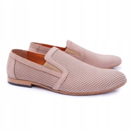 Mocasines sin cordones Bednarek Munero beige para hombre 7
