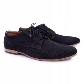 Bednarek Polish Shoes Hombres Brogues Bednarek Nubuck Calado Negro Hermes 7