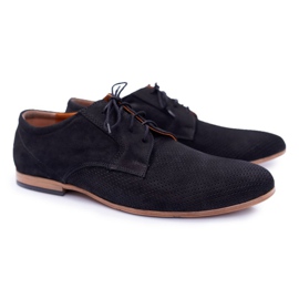 Bednarek Polish Shoes Hombres Brogues Bednarek Nubuck Calado Negro Hermes 1