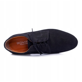 Bednarek Polish Shoes Hombres Brogues Bednarek Nubuck Calado Negro Hermes 2