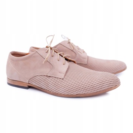 Bednarek Polish Shoes Hombres Brogues Bednarek Nubuck Calado Beige Hermes 6