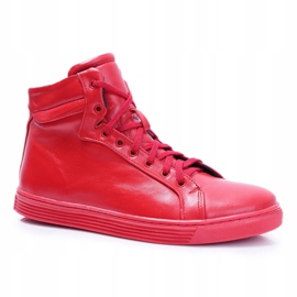Bednarek Polish Shoes Zapatillas Hombre Piel Bednarek Red Edys rojo 6
