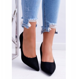 FB1 Stilettos de mujer ante en color crema negro Spitz 4
