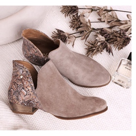Botas Planas Mujer Maciejka Spring Leather Beige 04091-04 3