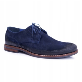 Zapatos Brogue Hombre Casual Cuero Nikopol Azul Marino Lajos 6