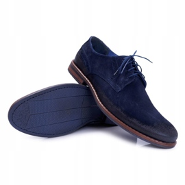 Zapatos Brogue Hombre Casual Cuero Nikopol Azul Marino Lajos 4