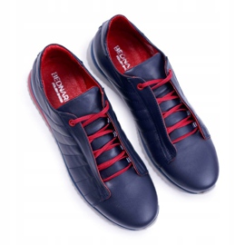Bednarek Polish Shoes Hombre Zapatos Brogues Bednarek Sport Cuero Azul Marino Geos 5
