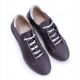 Bednarek Polish Shoes Hombres Zapatos Brogues Bednarek Sport Cuero Gris Geos 5