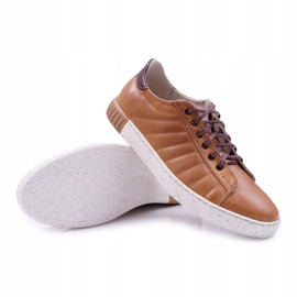 Bednarek Polish Shoes Brogues para hombre Bednarek Leather Sports Suela plana Brown Geos marrón 3
