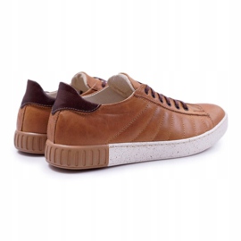Bednarek Polish Shoes Brogues para hombre Bednarek Leather Sports Suela plana Brown Geos marrón 2