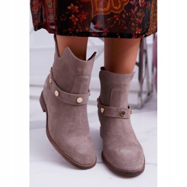 Botas Planas Mujer Laura Messi 1890 Ante Cuero Beige Darmah 3
