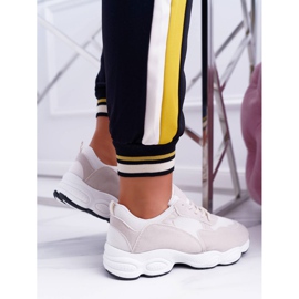 NFR Zapatillas Deportivas Mujer Ante Lollipop Beige y Blanco marrón 5