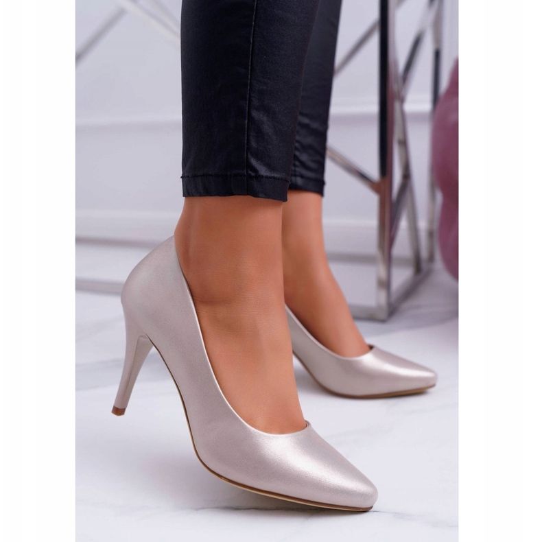 Tacones de mujer Sergio Leone 1399 Golden Greca dorado 1