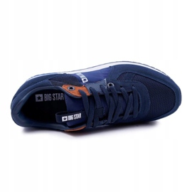 Zapatos Deportivos Para Hombre Big Star Suede Leather Azul Marino DD174321 5