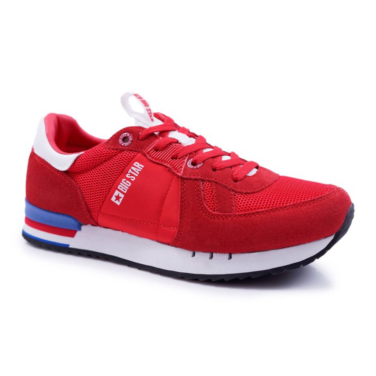 Zapatos Deportivos para Hombre Big Star Suede Leather Red DD174322 rojo 2