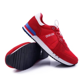 Zapatos Deportivos para Hombre Big Star Suede Leather Red DD174322 rojo 4