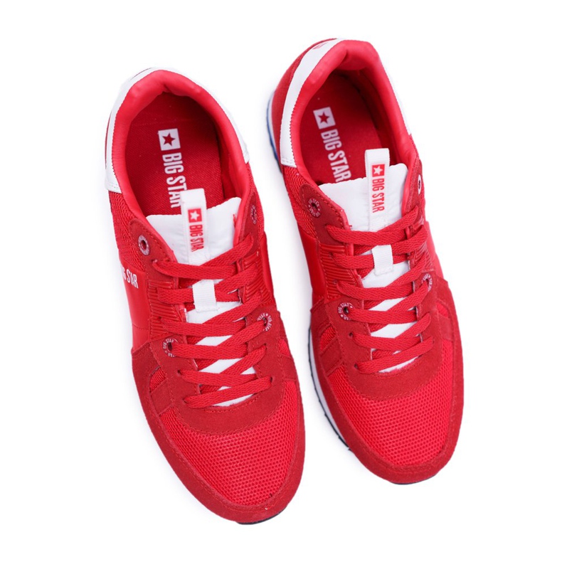 Zapatos Deportivos para Hombre Big Star Suede Leather Red DD174322 rojo 1