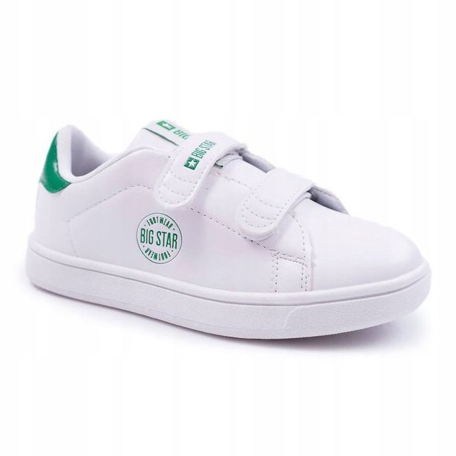 Zapatillas para niños Big Star con velcro Blanco DD374029 1