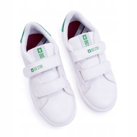 Zapatillas para niños Big Star con velcro Blanco DD374029 5