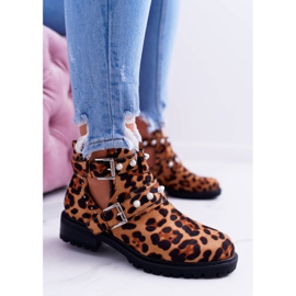 NFR Botas Panther con recortes Cadenza marrón 3
