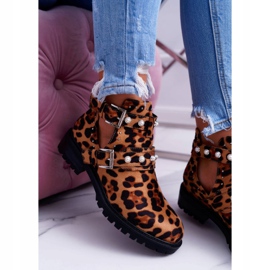 NFR Botas Panther con recortes Cadenza marrón 2