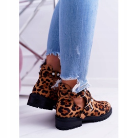 NFR Botas Panther con recortes Cadenza marrón 4
