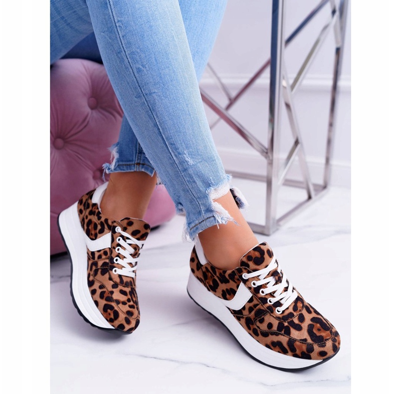 NFR Zapatillas Deportivas Mujer Leopard SportFreak marrón 2