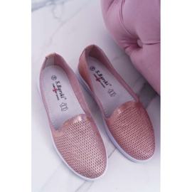 S.Barski Zapatos Brogues de cuero sin cordones Lordsy Pink Lordi rosado 5
