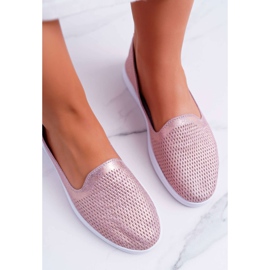 S.Barski Zapatos Brogues de cuero sin cordones Lordsy Pink Lordi rosado 4