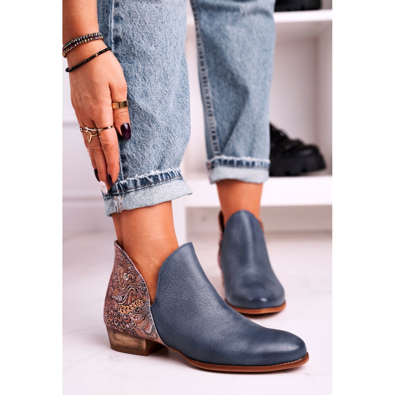 Botas Planas Mujer Maciejka Spring Leather Azul Marino 04091-27 2 Botas Planas Mujer Maciejka Spring Leather Azul Marino 04091-27 2